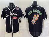 Men's San Antonio Spurs Team Big Logo Black USA 250' Patch Stitched Jersey Dzhi,baseball caps,new era cap wholesale,wholesale hats