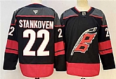 Men's Carolina Hurricanes #22 Logan Stankoven Black 2024-25 Home Stitched Hockey Jersey,baseball caps,new era cap wholesale,wholesale hats