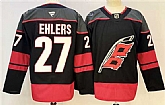 Men's Carolina Hurricanes #27 Nikolaj Ehlers Black 2024-25 Home Stitched Hockey Jersey,baseball caps,new era cap wholesale,wholesale hats