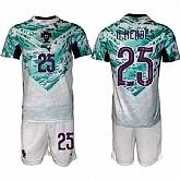 Men's Portugal Team #25 Nuno Mendes Green 2026 World Cup Away Soccer Jersey Suit,baseball caps,new era cap wholesale,wholesale hats