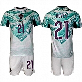 Men's Portugal Team #21 Ruben Neves Green 2026 World Cup Away Soccer Jersey Suit,baseball caps,new era cap wholesale,wholesale hats