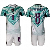 Men's Portugal Team #8 Bruno Fernandes Green 2026 World Cup Away Soccer Jersey Suit,baseball caps,new era cap wholesale,wholesale hats