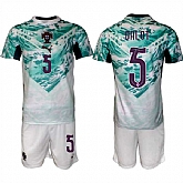 Men's Portugal Team #5 Diogo Dalot Green 2026 World Cup Away Soccer Jersey Suit,baseball caps,new era cap wholesale,wholesale hats