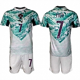 Men's Portugal Team #7 Luis Figo Green 2026 World Cup Away Soccer Jersey Suit,baseball caps,new era cap wholesale,wholesale hats