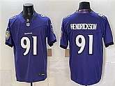 Men's Baltimore Ravens #91 Trey Hendrickson Purple 2026 F.U.S.E. Vapor Limited Stitched Jersey,baseball caps,new era cap wholesale,wholesale hats