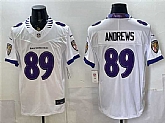 Men's Baltimore Ravens #89 Mark Andrews White 2026 F.U.S.E. Vapor Limited Stitched Jersey,baseball caps,new era cap wholesale,wholesale hats