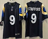 Men's Los Angeles Rams #9 Matthew Stafford Limited Navy Rivalries Vapor Jersey,baseball caps,new era cap wholesale,wholesale hats