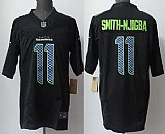 Men's Seattle Seahawks #11 Jaxon Smith-Njigba Limited Black Fashion FUSE Vapor Jersey,baseball caps,new era cap wholesale,wholesale hats