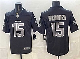 Men's Las Vegas Raiders #15 Fernando Mendoza Black Vapor Untouchable Limited Stitched Jersey,baseball caps,new era cap wholesale,wholesale hats