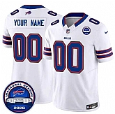 Men's Buffalo Bills Active Player Custom White F.U.S.E. 2026 Inaugural Season at Highmark Stadium Patch Stitched Jersey,baseball caps,new era cap wholesale,wholesale hats