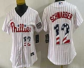 Women's Philadelphia Phillies #12 Kyle Schwarber White USA 250 Fourth of July Home Stitched Jersey Dzhi,baseball caps,new era cap wholesale,wholesale hats