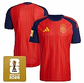 Men's Spain Team Blank Red 2026 World Cup Home Soccer Jersey,baseball caps,new era cap wholesale,wholesale hats
