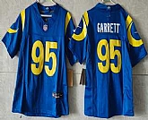 Women's Los Angeles Rams #95 Myles Garrett Limited Blue FUSE Vapor Jersey,baseball caps,new era cap wholesale,wholesale hats