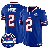 Men's Buffalo Bills #2 D.J. Moore Blue F.U.S.E. 2026 Inaugural Season at Highmark Stadium Stitched Jersey Dzhi,baseball caps,new era cap wholesale,wholesale hats