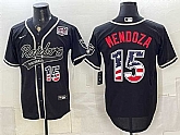 Men's Las Vegas Raiders #15 Fernando Mendoza Black USA 250 Fourth of July Vapor Limited Stitched Baseball Jersey Dzhi,baseball caps,new era cap wholesale,wholesale hats