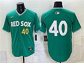 Men's Boston Red Sox #40 Willson Contreras Green 2025 City Connect Limited Stitched Jersey,baseball caps,new era cap wholesale,wholesale hats