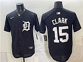 Men's Detroit Tigers #15 Max Clark Black 2026 Cool Base Stitched Jersey,baseball caps,new era cap wholesale,wholesale hats