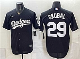 Men's Los Angeles Dodgers #29 Tarik Skubal Black Cool Base Stitched Jersey,baseball caps,new era cap wholesale,wholesale hats