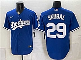 Men's Los Angeles Dodgers #29 Tarik Skubal Royal Cool Base Stitched Jersey,baseball caps,new era cap wholesale,wholesale hats