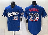 Men's Los Angeles Dodgers #29 Tarik Skubal Royal USA 250 Fourth of July Home Stitched Jersey Dzhi,baseball caps,new era cap wholesale,wholesale hats