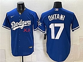 Men's Los Angeles Dodgers x KAWS #17 Shohei Ohtani Royal Vapor Premier Limited Stitched Jersey,baseball caps,new era cap wholesale,wholesale hats