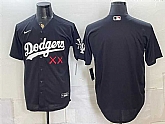 Men's Los Angeles Dodgers x KAWS Black Vapor Premier Limited Stitched Jersey,baseball caps,new era cap wholesale,wholesale hats
