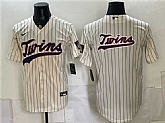 Mens Minnesota Twins Team Big Logo Cream 2026 Field of Dreams Stadium Stitched Jersey,baseball caps,new era cap wholesale,wholesale hats