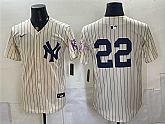 Men's New York Yankees #22 Ben Rice Cream 2026 Field of Dreams Stadium Stitched Jersey,baseball caps,new era cap wholesale,wholesale hats