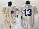 Men's New York Yankees #13 Jazz Chisholm Jr. Cream 2026 Field of Dreams Stadium Stitched Jersey,baseball caps,new era cap wholesale,wholesale hats