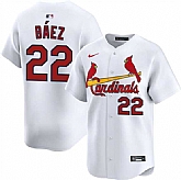 Men's St. Louis Cardinals #22 Joshua Baez White Home Limited Stitched Jersey Dzhi,baseball caps,new era cap wholesale,wholesale hats