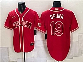 Men's Texas Rangers #19 Alejandro Osuna Red 2026 City Connect Stadium Stitched Jersey Dzhi,baseball caps,new era cap wholesale,wholesale hats