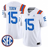 Men's Florida Gators #15 Tim Tebow White '1960s Throwback' F.U.S.E. Vapor Limited Stitched Jersey Dzhi,baseball caps,new era cap wholesale,wholesale hats