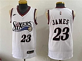 Men's Philadelphia 76ers #23 LeBron James White 2026 Classic Edition Stitched Jersey,baseball caps,new era cap wholesale,wholesale hats