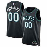 Men's Minnesota Timberwolves Active Player Custom Black 2026-27 Statement Swingman Edition Stitched Basketball Jersey,baseball caps,new era cap wholesale,wholesale hats