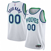Men's Minnesota Timberwolves Active Player Custom White 2026-27 Association Swingman Edition Stitched Basketball Jersey,baseball caps,new era cap wholesale,wholesale hats