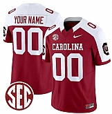 Men's South Carolina Fighting Gamecocks Custom Garnet White 2026 F.U.S.E. Stitched Nike Jersey,baseball caps,new era cap wholesale,wholesale hats