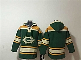 Men's Green Bay Packers Blank Green Lace-Up Pullover Hoodie,baseball caps,new era cap wholesale,wholesale hats