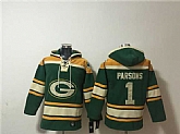 Men's Green Bay Packers #1 Micah Parsons Green Lace-Up Pullover Hoodie,baseball caps,new era cap wholesale,wholesale hats
