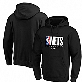 Men's Brooklyn Nets Nike Spotlight Practice Performance Pullover Hoodie Black,baseball caps,new era cap wholesale,wholesale hats