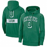 Men's Boston Celtics #0 Jayson Tatum Green Pullover Hoodie,baseball caps,new era cap wholesale,wholesale hats