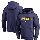 Men's Denver Nuggets Nike Spotlight Practice Performance Pullover Hoodie Navy,baseball caps,new era cap wholesale,wholesale hats