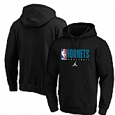 Men's Charlotte Hornets Nike Spotlight Practice Performance Pullover Hoodie Black,baseball caps,new era cap wholesale,wholesale hats