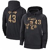 Men's Toronto Raptors #43 Pascal Siakam Black Pullover Hoodie,baseball caps,new era cap wholesale,wholesale hats