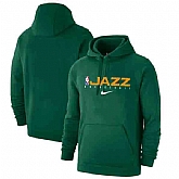 Men's Utah Jazz Nike Spotlight Practice Performance Pullover Hoodie Green,baseball caps,new era cap wholesale,wholesale hats