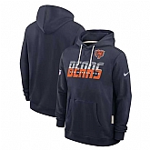 Men's Chicago Bears Navy Sideline Standard Issue Top Prospect Dri-FIT Hoodie,baseball caps,new era cap wholesale,wholesale hats