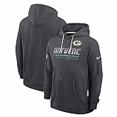 Men's Green Bay Packers Charcoal Sideline Standard Issue Top Prospect Dri-FIT Hoodie,baseball caps,new era cap wholesale,wholesale hats