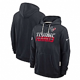 Men's Houston Texans Navy Sideline Standard Issue Top Prospect Dri-FIT Hoodie,baseball caps,new era cap wholesale,wholesale hats