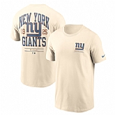 Men's New York Giants Natural Freestyle Essential T-Shirt,baseball caps,new era cap wholesale,wholesale hats