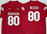 Men's Indiana Hoosiers #80 Charlie Becker Red F.U.S.E. Stitched Basketball Jerseys,baseball caps,new era cap wholesale,wholesale hats