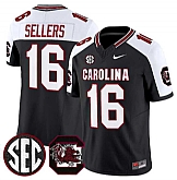 Men's South Carolina Fighting Gamecocks #16 LaNorris Sellers Black White 2026 F.U.S.E. Stitched Nike Jersey Dzhi,baseball caps,new era cap wholesale,wholesale hats